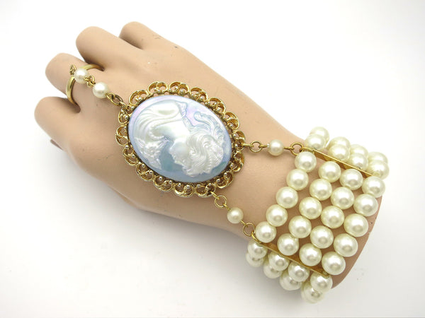 Great Gatsby Inspired Hand Jewelry Bracelet 4