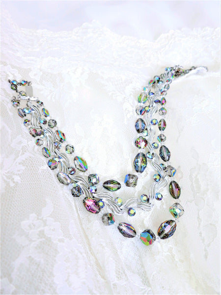 Aurora Borealis Crystal Necklace