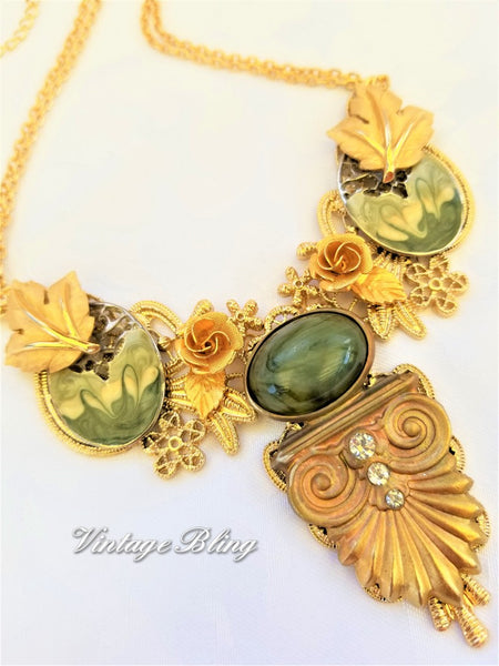 Art Deco Bib/Collar Style Necklace