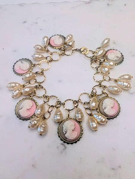 Pink Champaign Charm Bracelet
