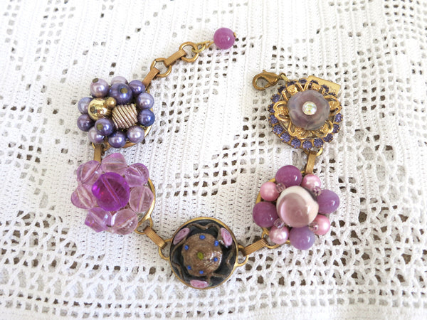 Purple Treasure Box Bracelet
